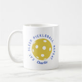 Mug Répéter le sommeil du repas : Pickleball (Gauche)