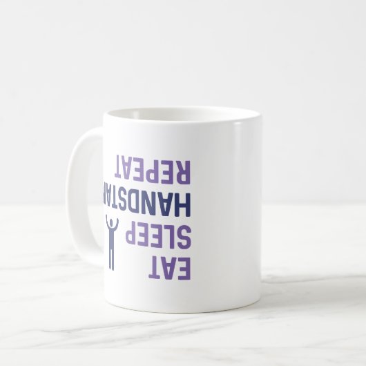 Mug Répéter le support de veille (Devant gauche)