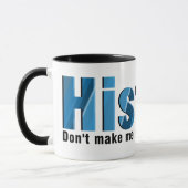 Mug Répéter l'historique bleu (Gauche)