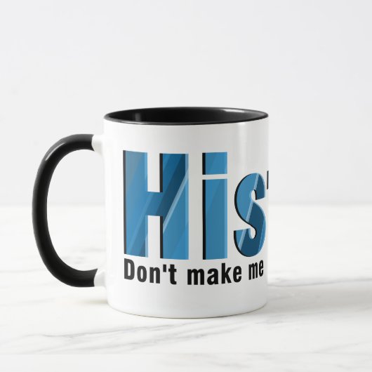 Mug Répéter l'historique bleu (Gauche)