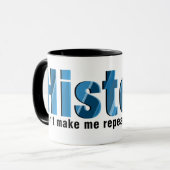 Mug Répéter l'historique bleu (Devant gauche)