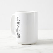Mug Répétez la pâte à café blanc classique 15oz (Devant gauche)