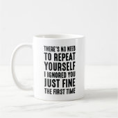 Mug Répétez-vous (Gauche)