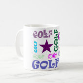 Mug Répétition de golf (Devant gauche)