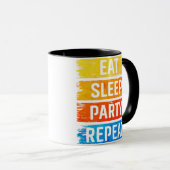 Mug Répétition de la fête du sommeil (Devant droit)