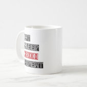 Mug Répétition de la pièce de sommeil (Devant gauche)