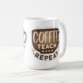 Mug Répétition de l'enseignement du café (Devant droit)