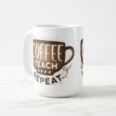 Mug Répétition de l'enseignement du café (Devant gauche)