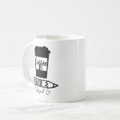 Mug Répétition de l'enseignement du café (Devant gauche)