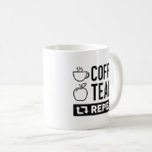 Mug Répétition de l'enseignement du café (Devant droit)