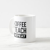 Mug Répétition de l'enseignement du café (Devant gauche)