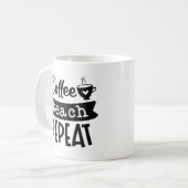 Mug Répétition de l'enseignement du café (Devant gauche)