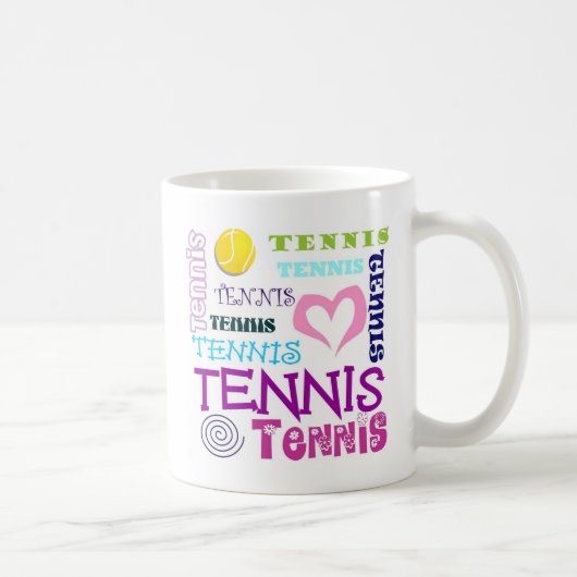 Mug Répétition de tennis (Droite)