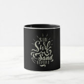 Mug Répétition du sable Surf Sun (Centre)