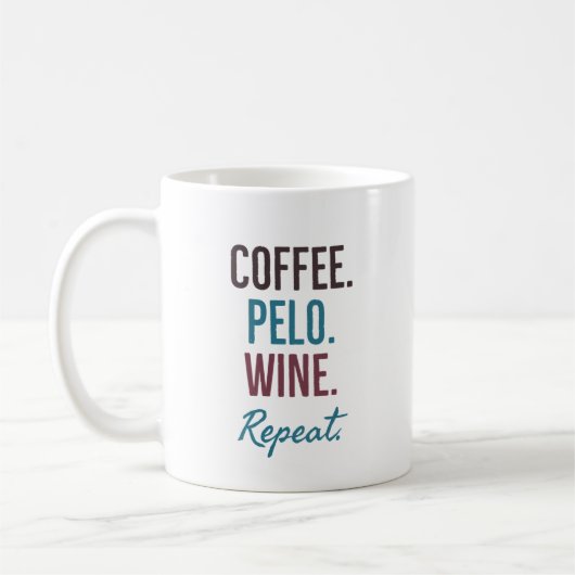 Mug Répétition du vin de pelo de café (Gauche)