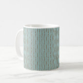 Mug Répétition géométrique bleu pâle (Devant gauche)