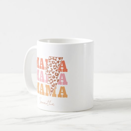 Mug Répétition Rustique "Mama" (Devant gauche)