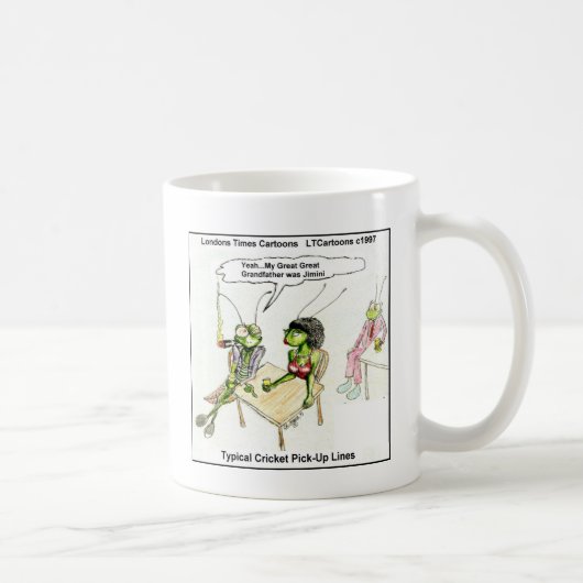 Mug Répliques d'approche drôles sur le cricket (Droite)