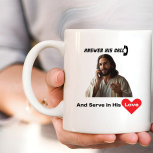 Mug Répondre à son appel et servir en amour Christian