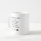 Mug Répondre Sheet Rock Le test de l'école d'examen en (Devant gauche)