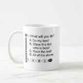 Mug Répondre Sheet Rock Le test de l'école d'examen en (Gauche)