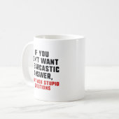 Mug Réponse sarcastique (Devant gauche)