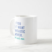Mug Réponse sarcastique (Devant gauche)