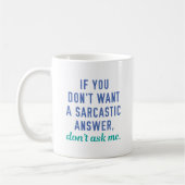 Mug Réponse sarcastique (Gauche)