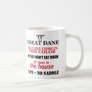 Mug Réponses de marche de great dane