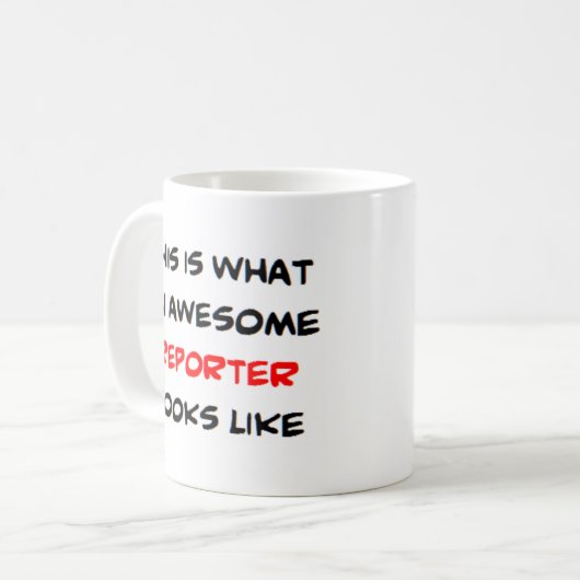 Mug reporter, génial (Devant gauche)