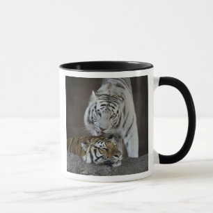 Mug Repos blanc et Brown de tigres