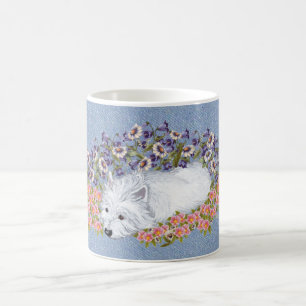 Mug Repos floral Westie