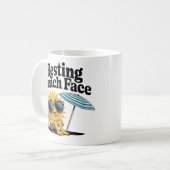 Mug Repos Plage Face Grumpy Sun Vacances (Devant gauche)