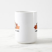 Mug repos & réflexion automne chat (Centre)