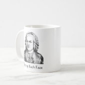 Mug Repose Bach Face Compositeur de musique classique (Devant gauche)