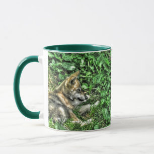 Mug Repose bébé Loup Coupe de la faune Photo