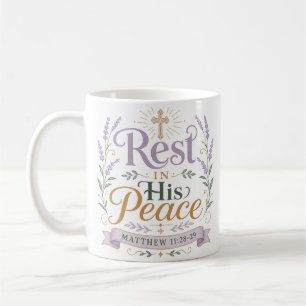 Mug Repose en Sa Paix Citation Religieuse Chrétienne