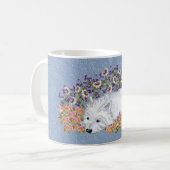 Mug Repose florale Westie (Devant gauche)