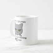 Mug Repose Hiss Face Gray Chat - Avantages PACR (Devant gauche)