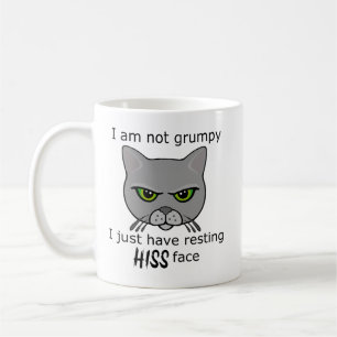 Mug Repose Hiss Face Gray Chat - Avantages PACR