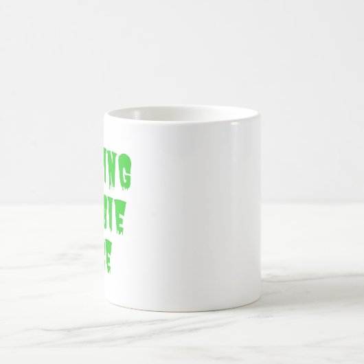 Mug Repose Visage Zombie - Drôle Halloween 2022 (Centre)