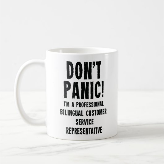Mug Représentant du service à la clientèle bilingue (Gauche)