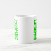 Mug Représentant du service à la clientèle fou en vert (Centre)