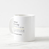 Mug Représentant du service client nom (Devant gauche)