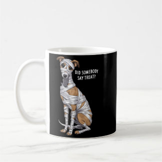 Mug Représentation de chien momie Whippet Halloween