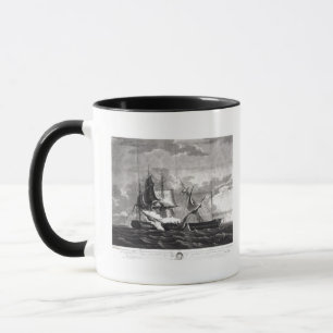 Mug Représentation de la frégate des USA,
