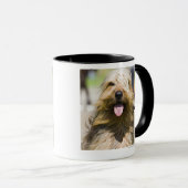 Mug représentation de la langue, longs cheveux, (Devant droit)