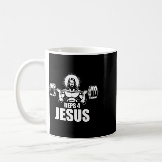 Mug Reps 4 Jesus Gym Christian Exercice d'haltérophili (Gauche)