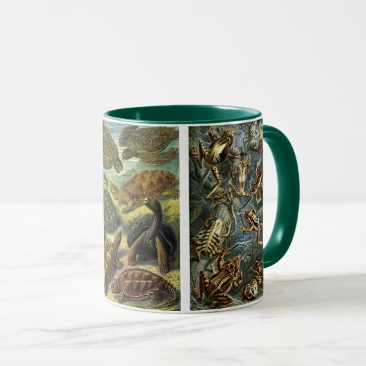Mug Reptiles et Amphibiens Anciens par Ernst Haeckel (Devant droit)