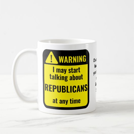 Mug Republicans Funny Personalized (Gauche)